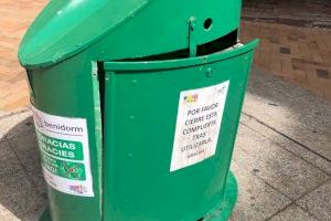 Ciudadanos pide remodelar la plaza de la Constitución e instalar cubre contenedores con imágenes de Benidorm