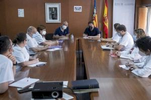 L'equip de govern de la Diputació es reuneix amb els sindicats per a treballar de manera conjunta en benefici de l'Hospital Provincial de Castelló