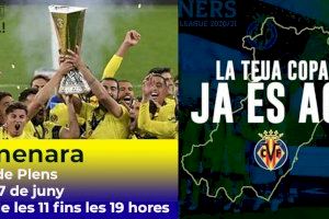 Almenara rebrà la Copa de l'Europa League guanyada pel Villarreal CF el pròxim cap de setmana