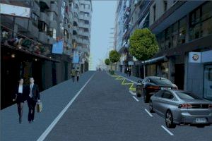 Infraestructuras impulsa obras para revitalizar la zona comercial de la calle del General O'Donnell en Alicante con 250.276€