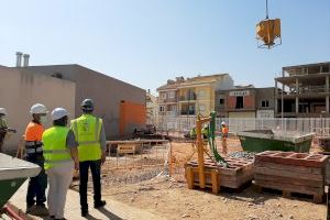 Las obras de ampliación de la Residencia de Mayores de Almussafes avanzan a buen ritmo