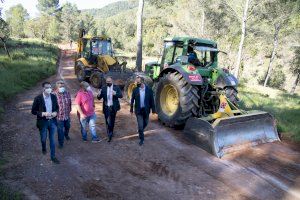 La Diputación invertirá 916.000 euros en 2021 en el mantenimiento de pistas y caminos rurales de los pueblos de menos de cinco mil habitantes
