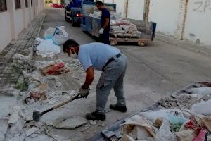 El Ayuntamiento de la Vall d’Uixó retira 19.500 kilos de vertidos incontrolados