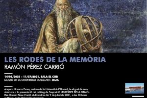 La rectora de la UA clausura mañana la exposición del MUA Les Rodes de la Memòria, de Ramón Pérez Carrió