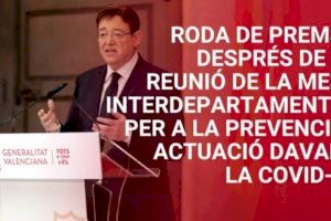 DIRECTE | Ximo Puig anuncia les noves restriccions a la Comunitat Valenciana davant el repunt de contagis
