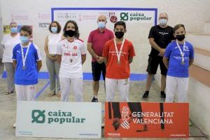 Germán, Saúl, Javier, Joan y Santi de campeones individuales de los XXXIX JECV de Escala i Corda