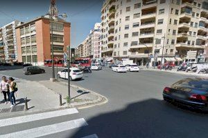Talls de trànsit per obres a l'avinguda Pérez Galdós de València