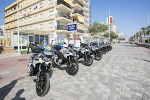 Gandia incorpora nou noves motos a la flota de vehicles de la Policia Local