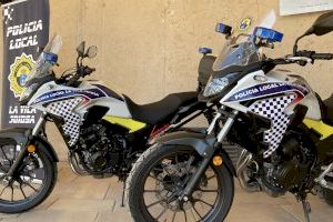La Policía Local de la Vila presenta dos nuevas motos para su parque automovilístico