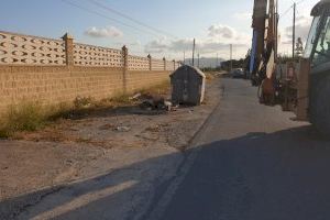 Más de 15 toneladas de enseres, escombros y otros residuos urbanos recogidos en los contenedores de San Vicente durante el mes de julio