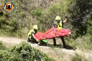 Complicado rescate a un senderista tras sufrir accidente en el río Juanes (Valencia)