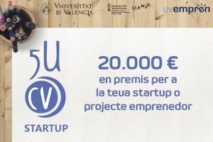 Convocat el concurs 5UCV STARTUP amb 20.000 euros en premis per a iniciatives emprenedores i trajectòries empresarials de triple impacte