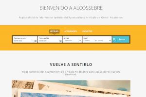 La página web de Turismo Alcalà-Alcossebre incorpora un motor de reservas para alojamientos, restaurantes y paquetes turísticos