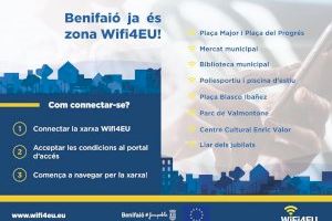 El Ayuntamiento de Benifaió pone en marcha el servicio gratuito de acceso a internet en diversos puntos de la población