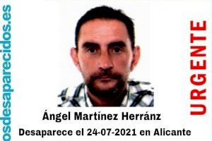 Més de dues setmanes sense notícies d'Ángel Martínez, veí d'Alacant