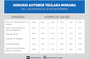 Teulada Moraira adapta el nuevo servicio gratuito de autobús para personas con movilidad reducida