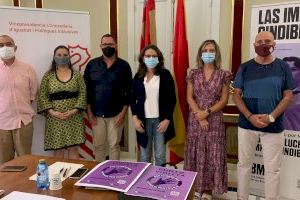 Igualdad y la Unión Gremial extenderán los 'Puntos Violeta' contra la violencia machista en los comercios locales y de proximidad de la Comunitat Valenciana