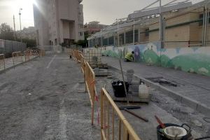 Infraestructuras acomete obras de mejora de la accesibilidad en la Explanada y cinco barrios de Alicante