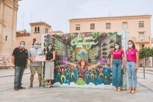 José Gacel gana el concurso de grafiti convocado por la Federación Gestora de Festejos Populares en conmemoración a la Gran Charanga ilicitana