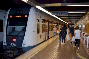 La Generalitat facilitó la movilidad de 3,3 millones de personas usuarias en Metrovalencia en julio, un 17,30% más que en 2020