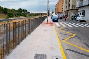 Finalizan los trabajos de mejora de accesibilidad y servicios de la acera norte de la avenida Sants de la Pedra