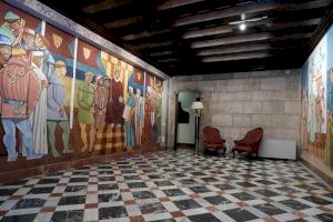 El Palau de la Generalitat restaura els murals cubistes de José Vento
