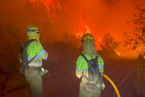 El Gobierno declara Azuébar como zona catastrófica por el incendio que ha arrasado más de 420 hectáreas de monte