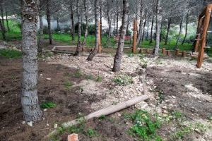 Benitatxell rehabilitará el parque del Garsivà, fuertemente dañado por el temporal Gloria