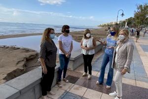 Marta Barrachina reclama declarar zona catastrófica Benicàssim e invertir en litoral y barrancos para evitar futuros desastres