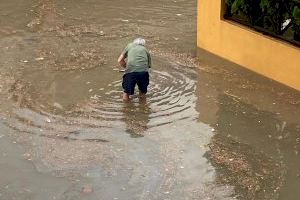 Pluges torrencials, calamarsa i incidències per la tempesta en el sud de Castelló