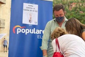 El Partido Popular de Elche comienza una campaña de recogida de firmas contra la subida del precio de la luz