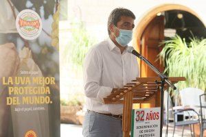 Mazón defiende al sector de la uva en sus exigencias para rebajar los seguros y reivindicar agua de Júcar-Vinalopó