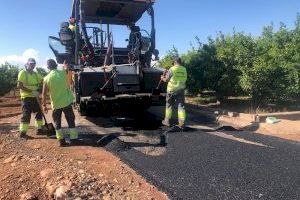 Betxí invierte más de 350.000 euros este año en asfaltar caminos rurales