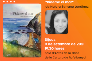 Rafelbunyol presenta el llibre “Pídeme el mar” de l’autora local Naiara Serrano