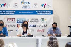 La Diputació presenta el Open Ciudad de Valencia de tenis femenino que estrena categoría
