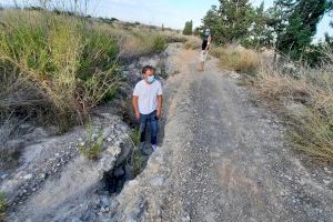 Compromís reclama mayor atención municipal ante el mal estado de caminos de las partidas rurales