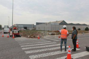 Burriana inicia las obras para remodelar el área industrial de la carretera de Nules
