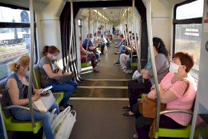 Los usuarios de Metrovalencia aumentan más de un 20% en agosto con respecto al 2020