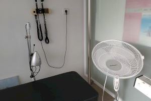 Altas temperaturas en el centro de salud de Trafalgar, en Valencia, por fallos de refrigeración