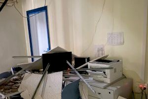 Se derrumba el techo de una de las consultas del centro de salud 9 d’Octubre de Castellón