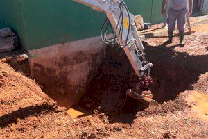 Nuevo corte de agua en Almardà debido a la avería en la tubería de abastecimiento