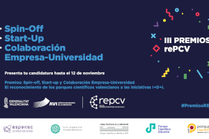La Xarxa de Parcs Científics Valencians convoca la tercera edició dels Premis rePCV