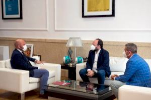 L'alcalde Xavier Jorge es reuneix amb el president de la Diputació de València per a tractar temes fonamentals per a Vilamarxant