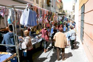 El mercado de Paiporta vuelve a su ubicación tradicional, en el entorno de la plaza Cervantes
