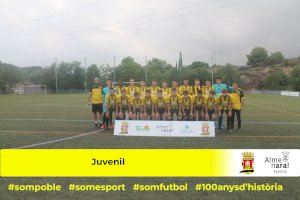 Almenara presenta als equipos de l'Escola de Futbol Municipal en l'inici de l'any del centenari