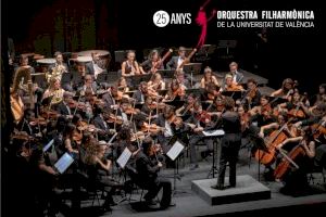 La Universitat de València celebra el Concert d’Obertura de Curs al Palau de les Arts amb un programa dedicat al 25 aniversari de la seua Orquestra