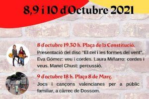 Almenara programa el concert d'Eva Gómez, jocs tradicionals i pilota valenciana per a celebrar el  9 d'octubre