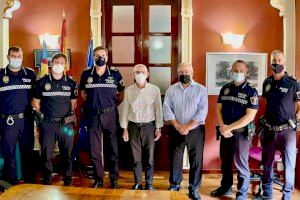 Cuatro nuevos oficiales toman posesión de su cargo en la Policía Local de Alboraya