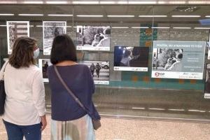 La estación de Mislata de Metrovalencia acoge la exposición fotográfica 'Peatón no atravieses tu vida'
