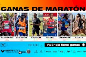 La élite del Maratón Valencia buscará la carrera más rápida del año 2021 en la ciudad del running